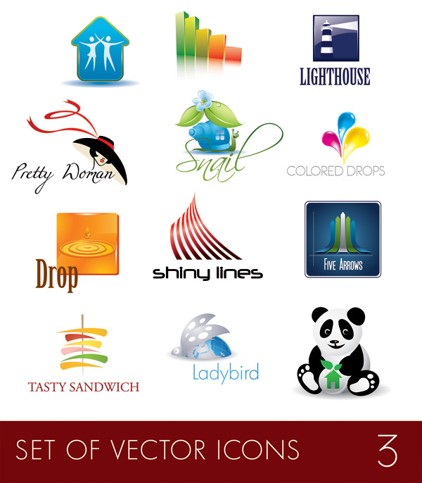 free vector A number of practical icon vector